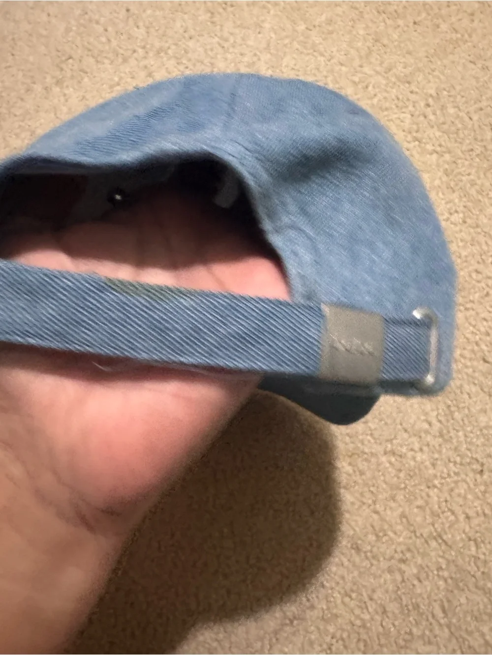 Bebe Denim Floral Baseball Cap
